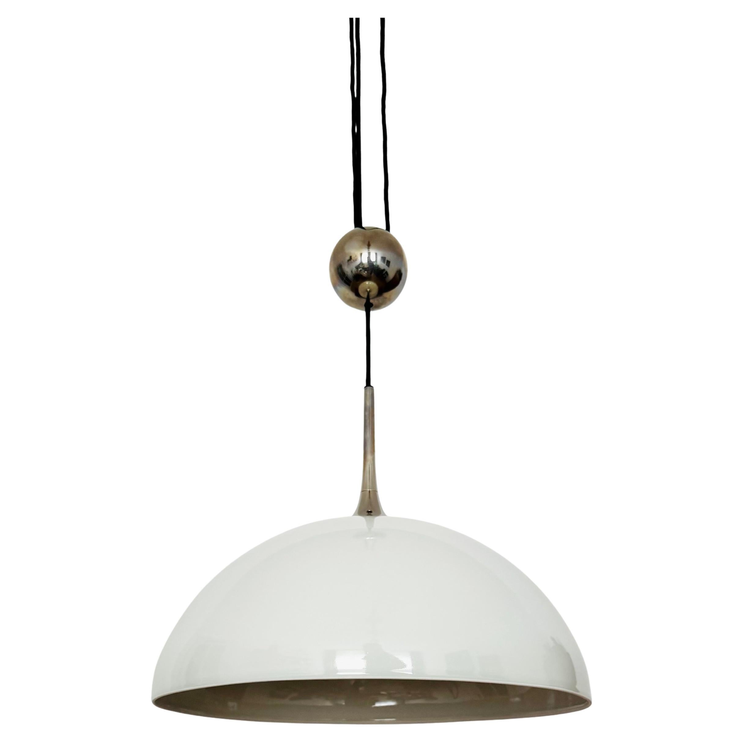 Amazing Adjustable Posa Pendant Lamp with Porcelain Shade by Florian Schulz