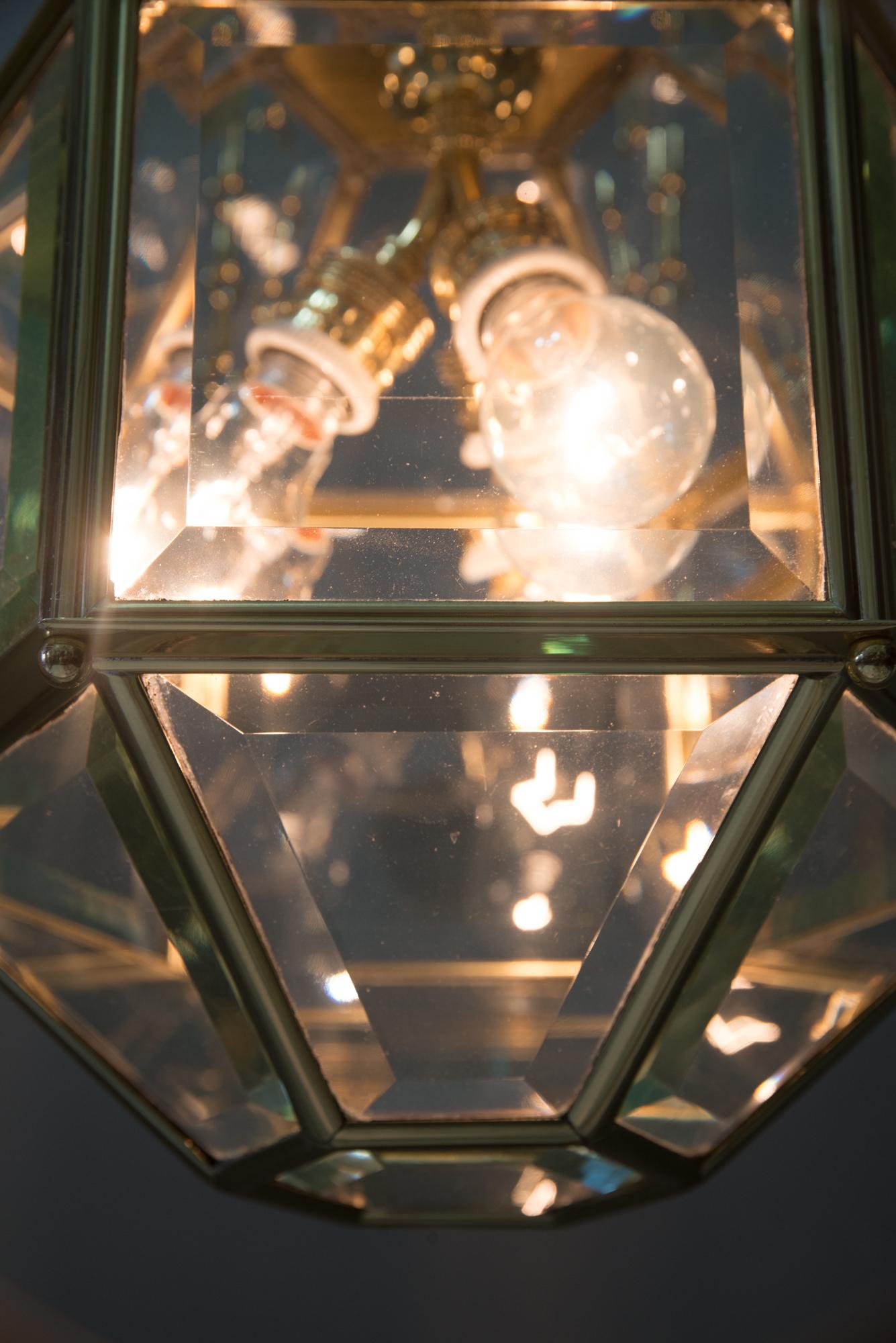 Amazing and Big Chandelier with Original Cut Glasses, Vienna, circa 1910s 8