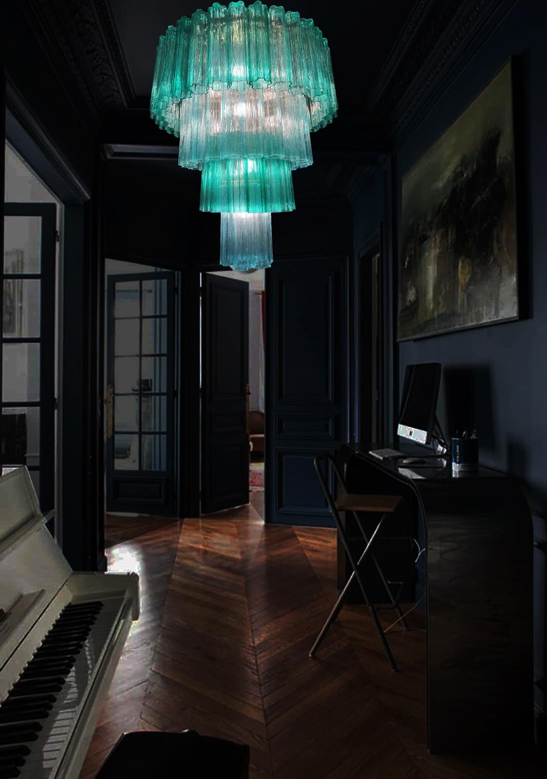 Amazing and Charming Pair of Italian Chandeliers by Valentina Planta, Murano 5