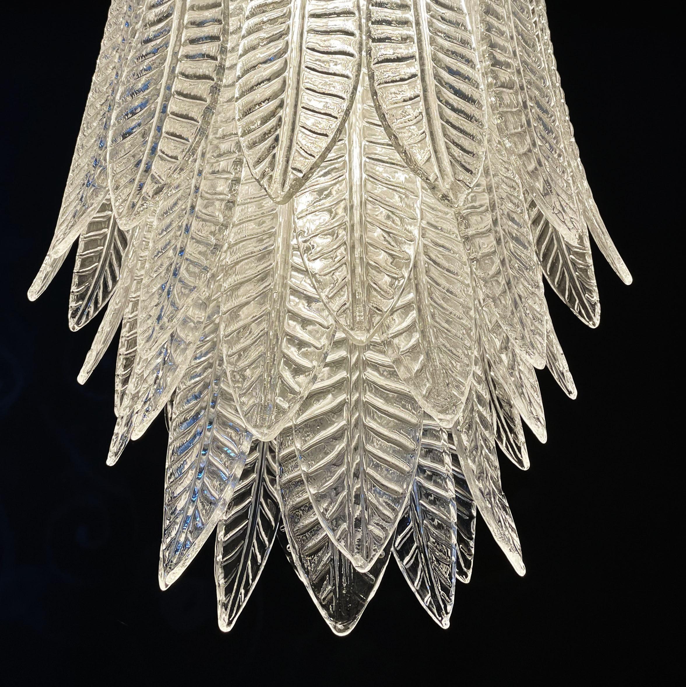 Incredibile ed enorme lampadario italiano in vetro di Murano Felci, 41 bicchieri in vendita 3