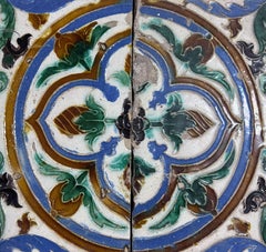 Amazing and Rare 16th Century Panel  Moorish composition