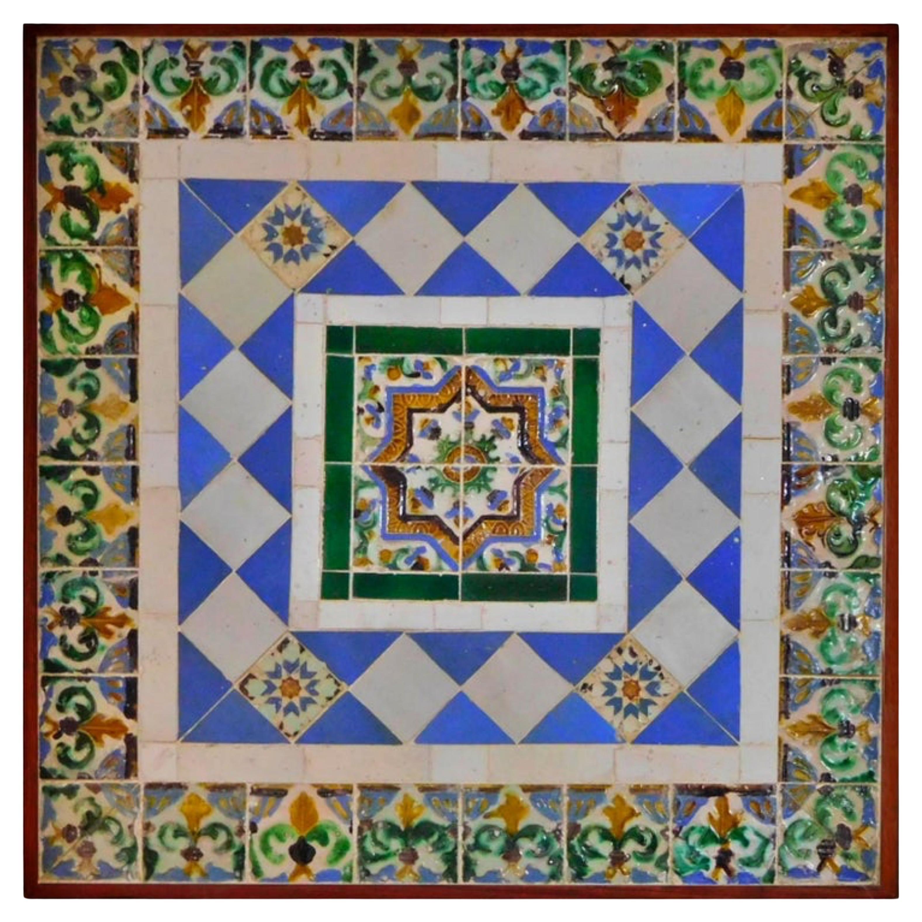 Amazing and Rare 16th Century Panel  Moorish composition