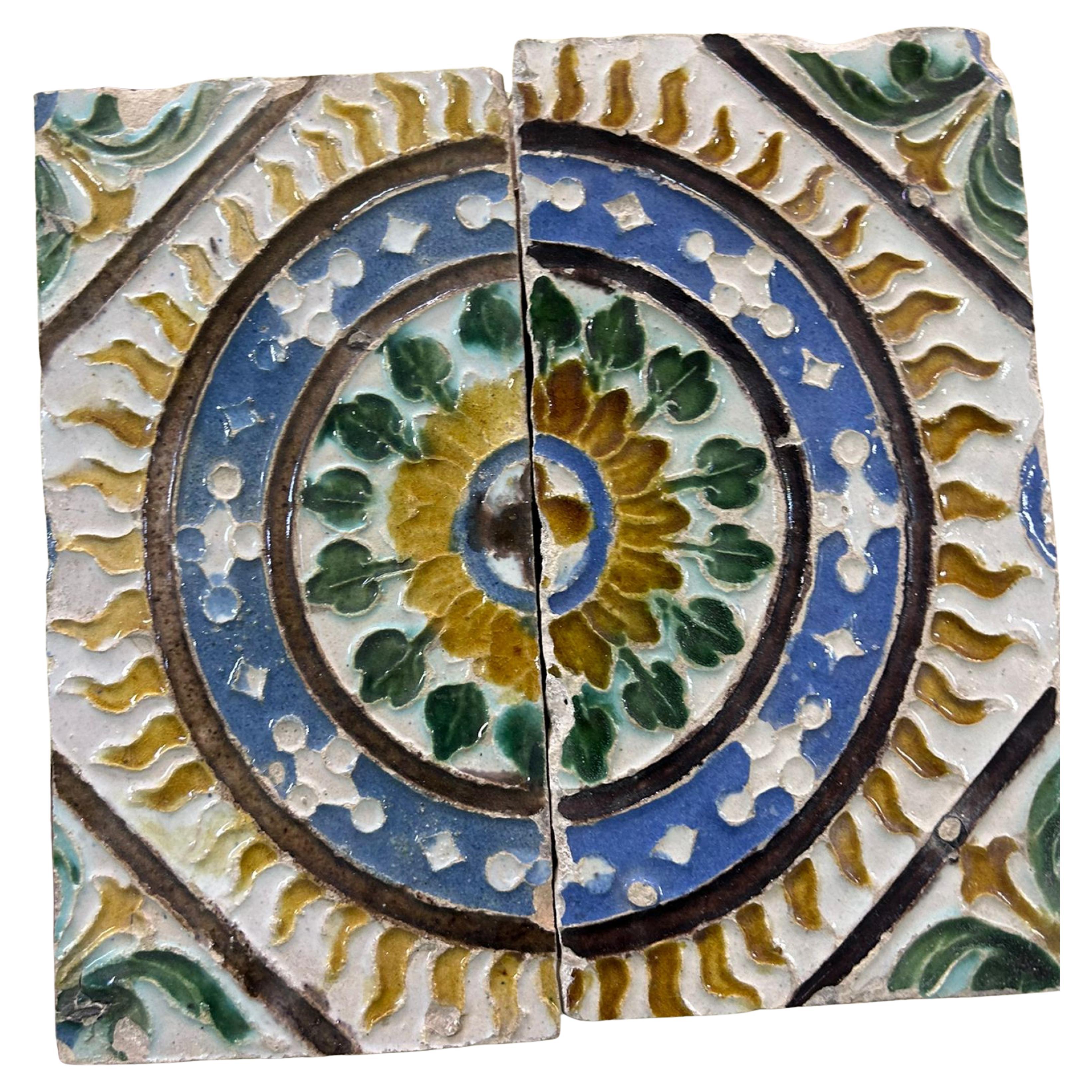 Amazing and Rare 16th Century Panel  Moorish composition