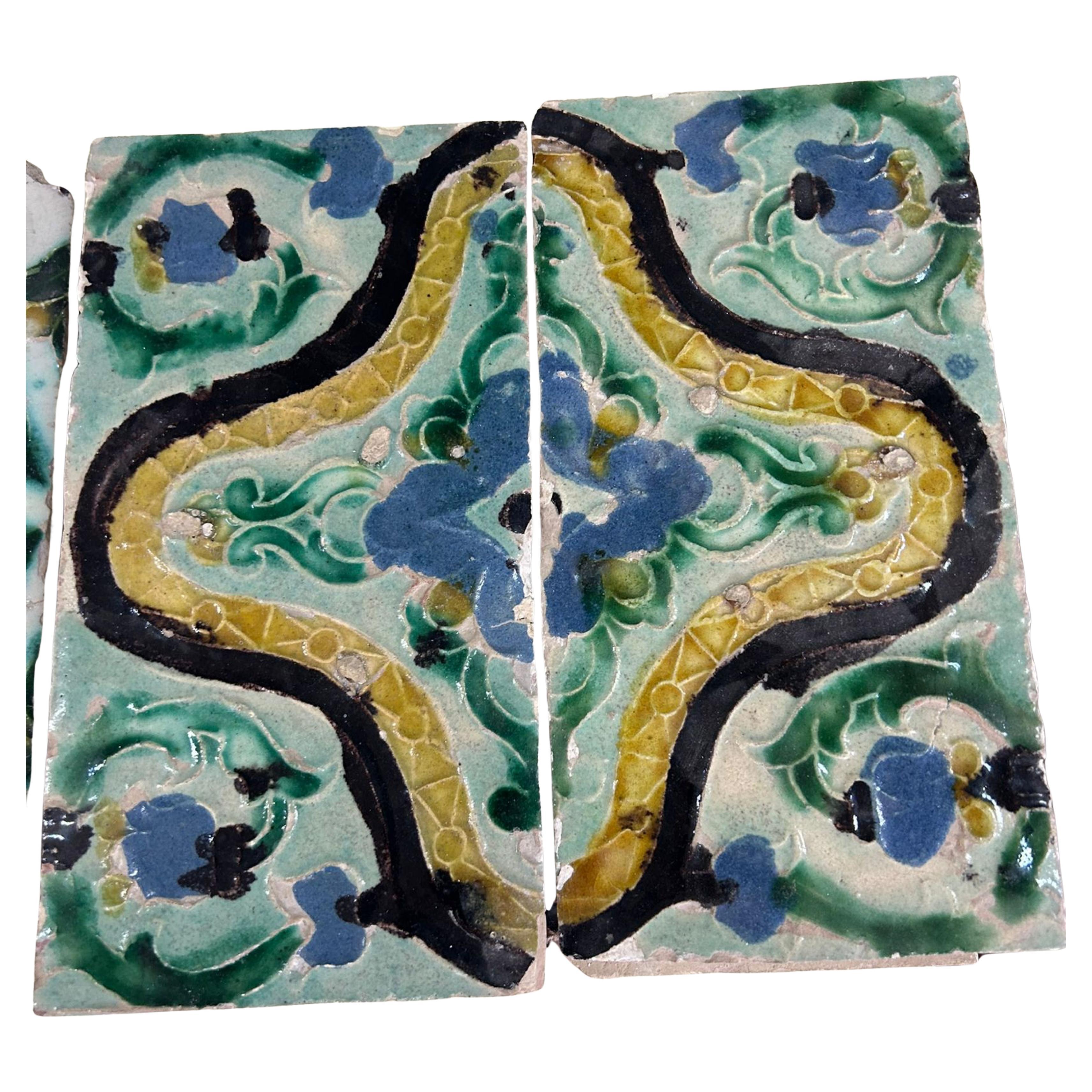 Amazing and Rare 16th Century Panel  Moorish composition