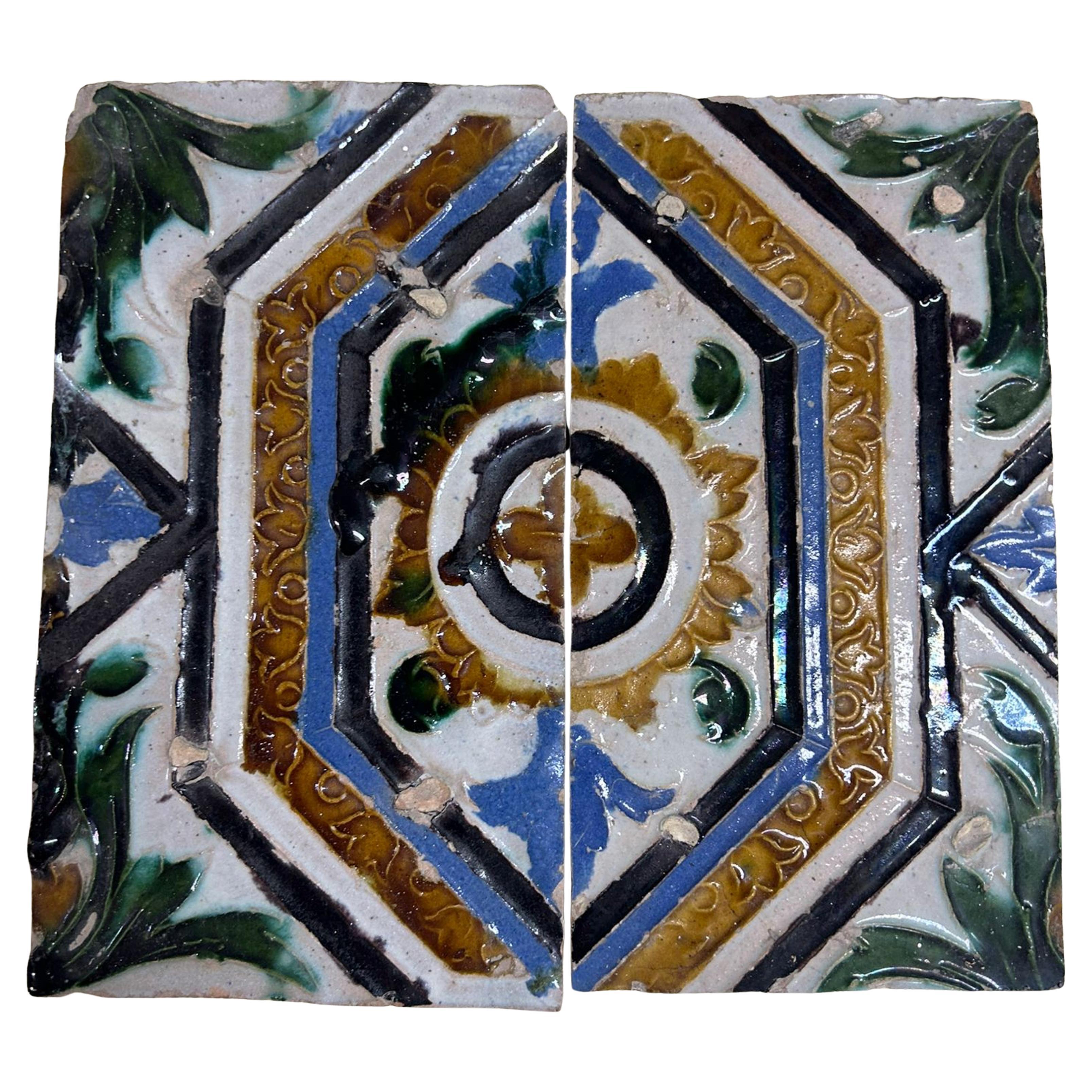 Amazing and Rare 16th Century Panel  Moorish composition