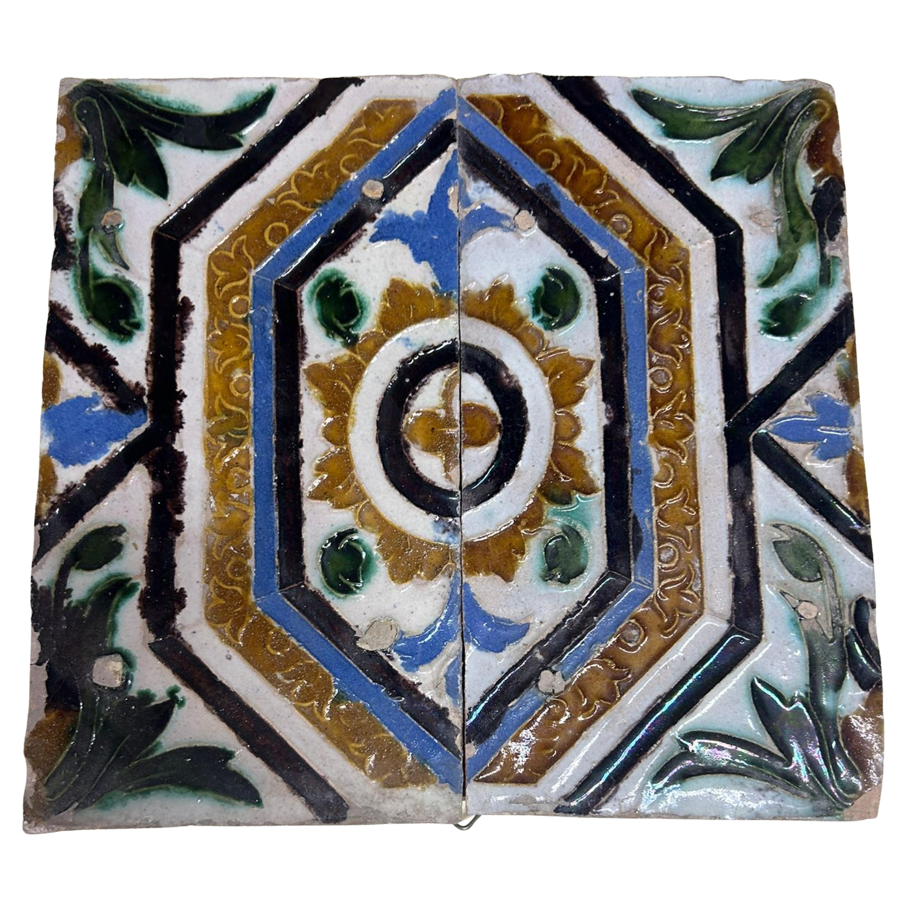 Amazing and Rare 16th Century Panel  Moorish composition