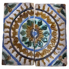 Amazing and Rare 16th Century Panel  Moorish composition