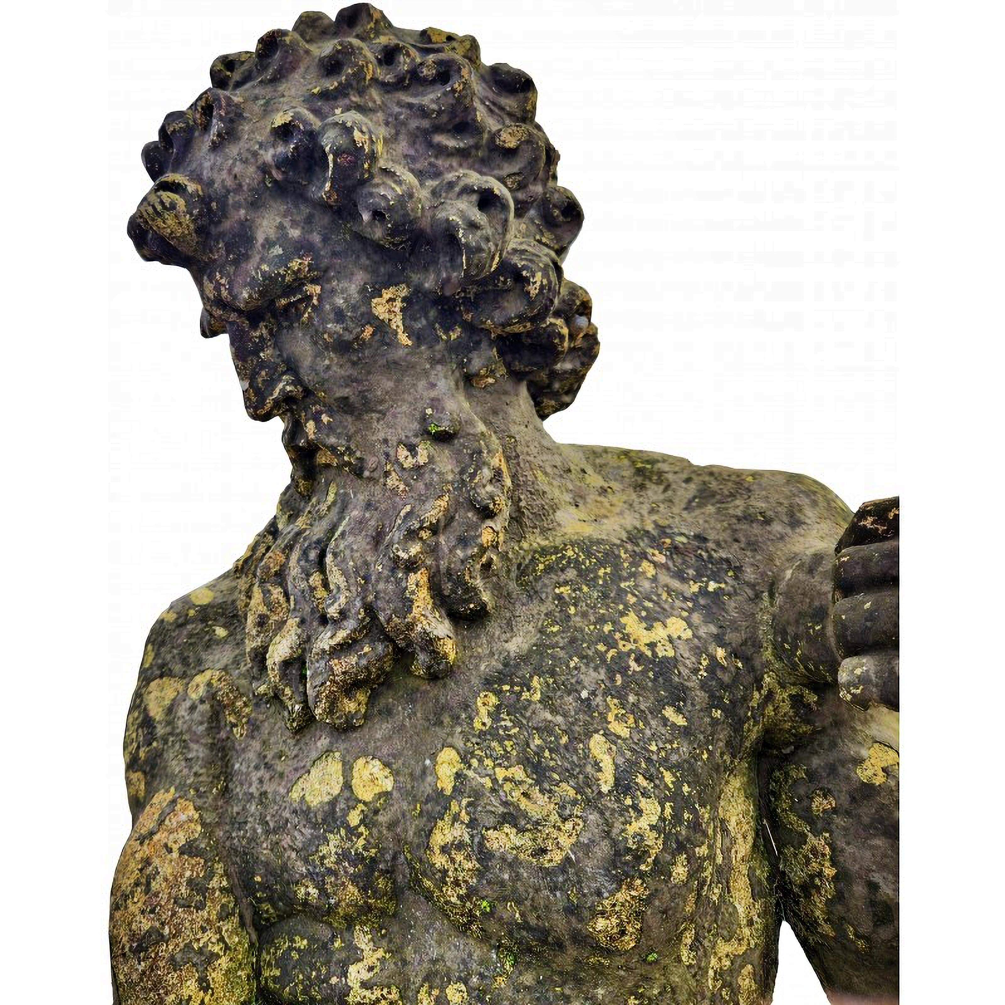 Italian AMAZING ANTIQUE ACADEMIC COPY OF THE NEPTUNE  BY GIANBOLOGNA 19/20th Century For Sale