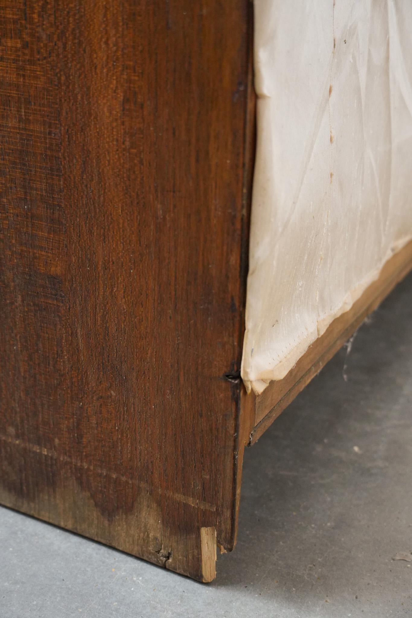 Increíble armario antiguo de archivo / notario de roble en venta 10