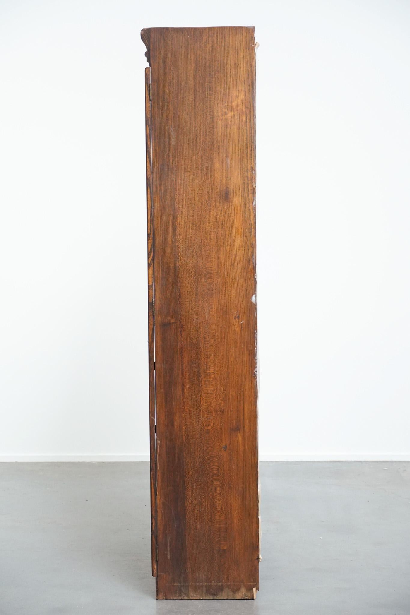 Increíble armario antiguo de archivo / notario de roble Roble en venta