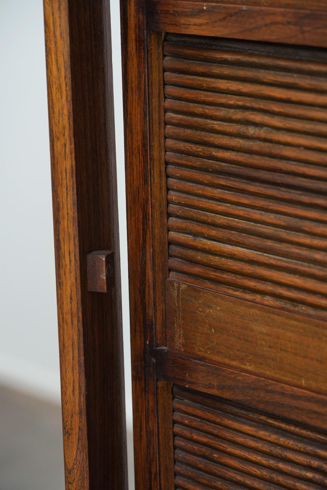 Increíble armario antiguo de archivo / notario de roble en venta 3