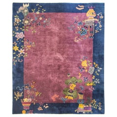 antique japanese rug Amazing Antique Art Deco Carpet, Great Size