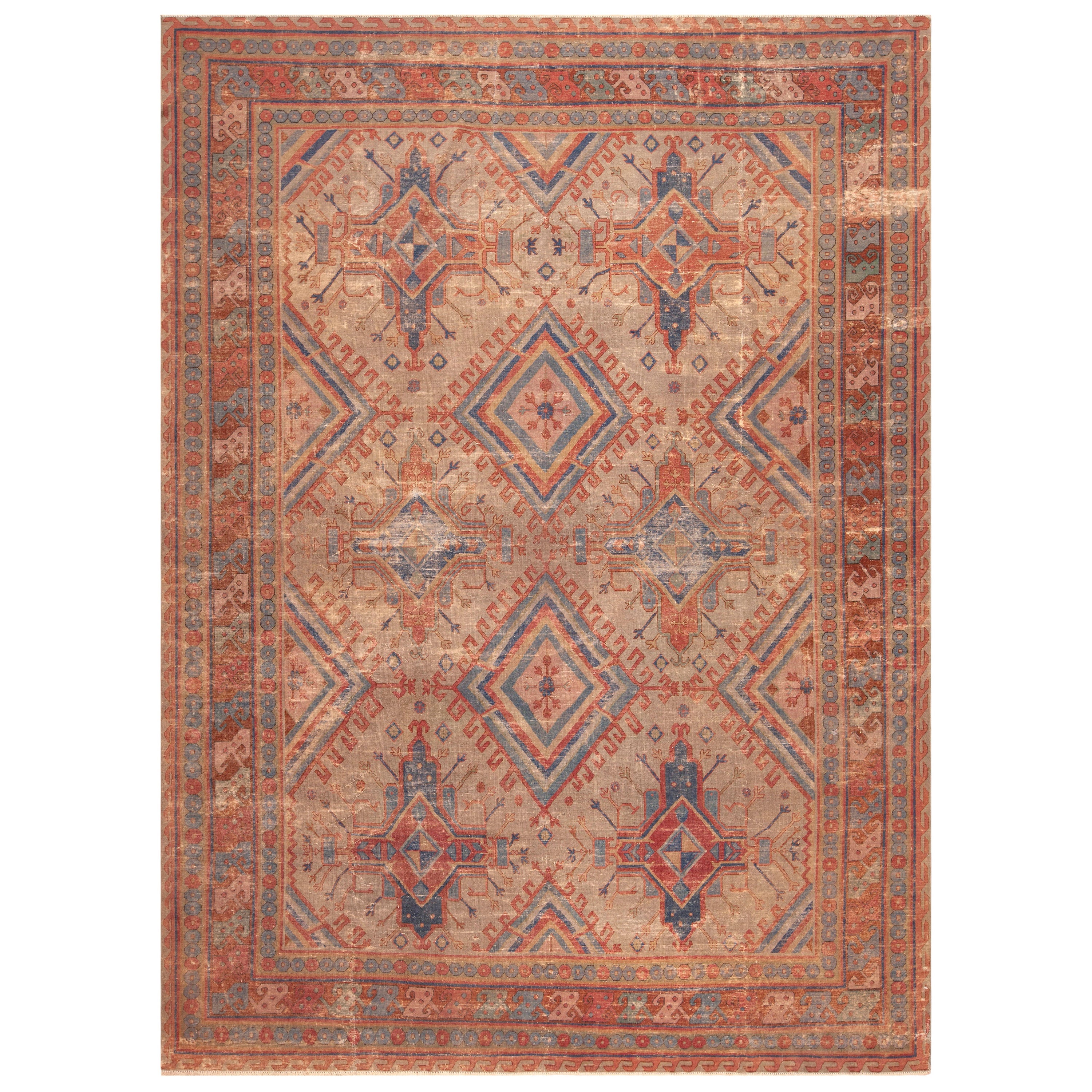 Amazing Antiques East Turkestan Khotan Area Rug 8'6" x 11'4"