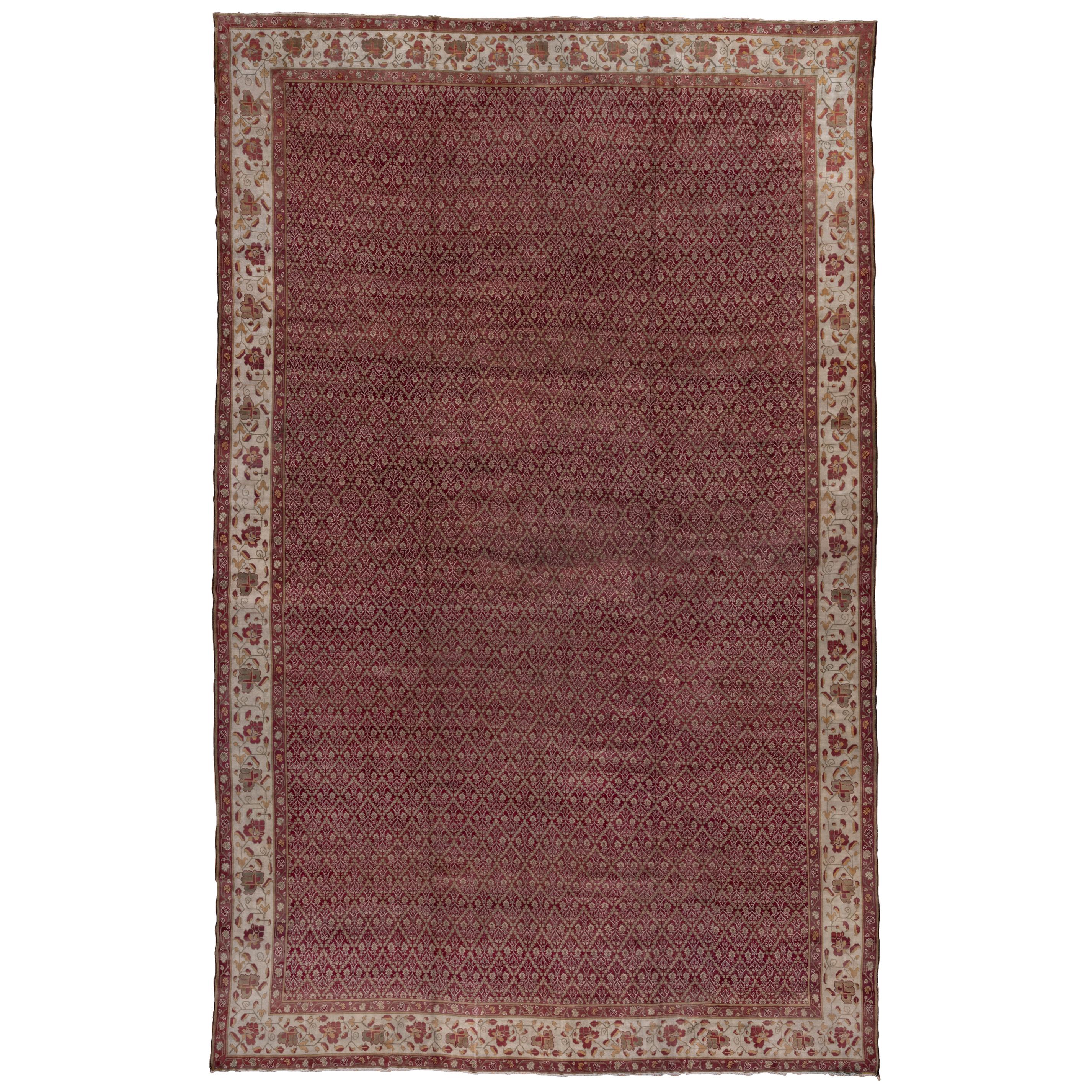 Amazing Antique Indian Agra Carpet, circa 1900s