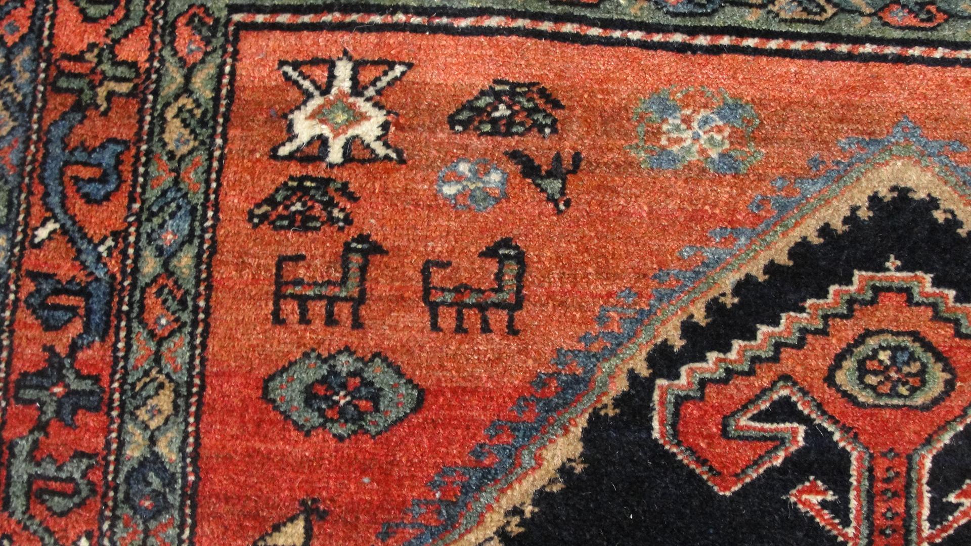 Wool Antique Northwest Persian Azarbaijan, Heriz For Sale