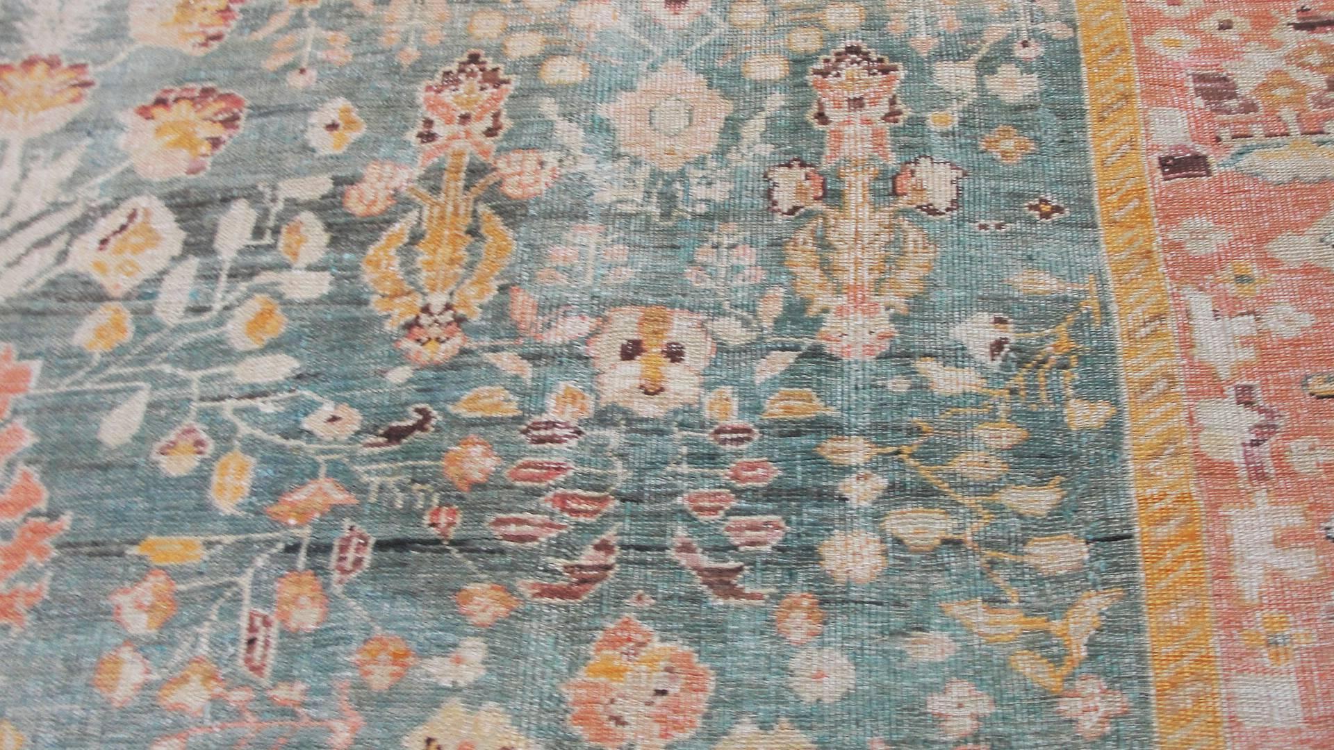 19th Century Amazing Antique Oushak Carpet For Sale