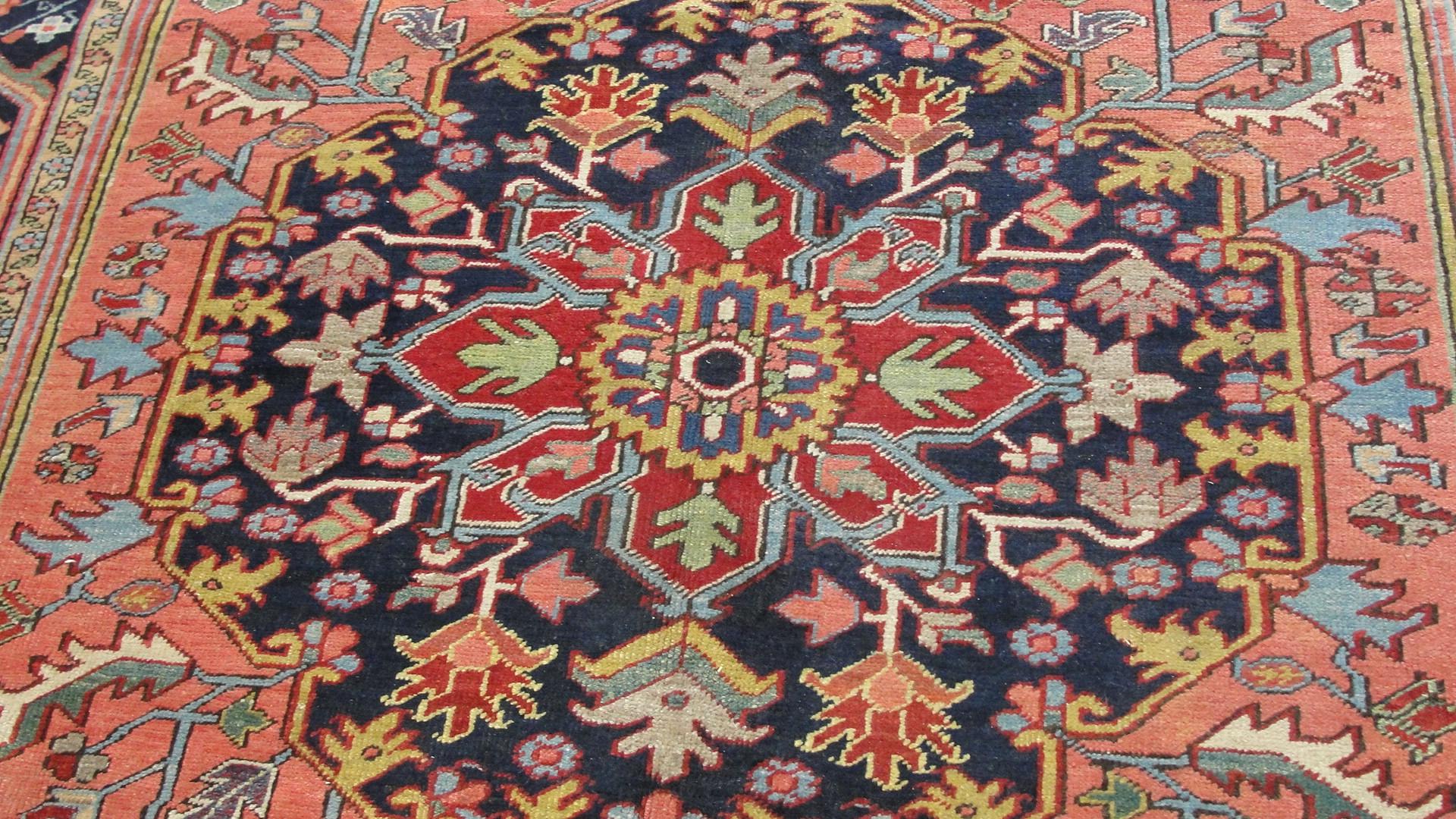 20th Century Amazing Antique Persian Heriz Carpet