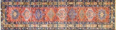 Antique Persian Heriz, Karaja, Serapi Runner