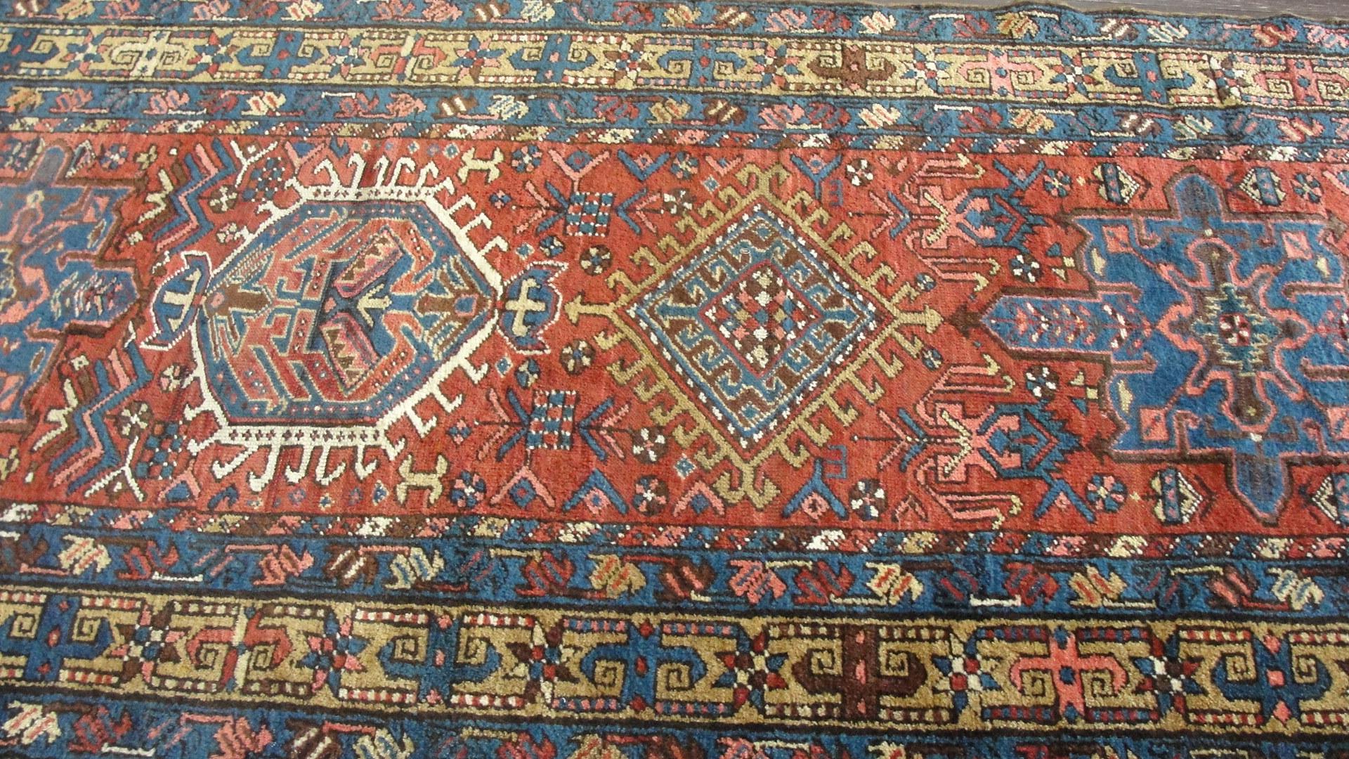  Antique Persian Heriz, Karaja, Serapi Runner For Sale 2