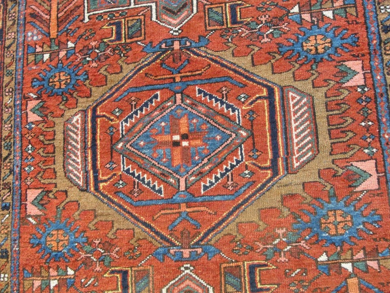 Antique Persian Karajah Rug, Amazing colors. at 1stDibs
