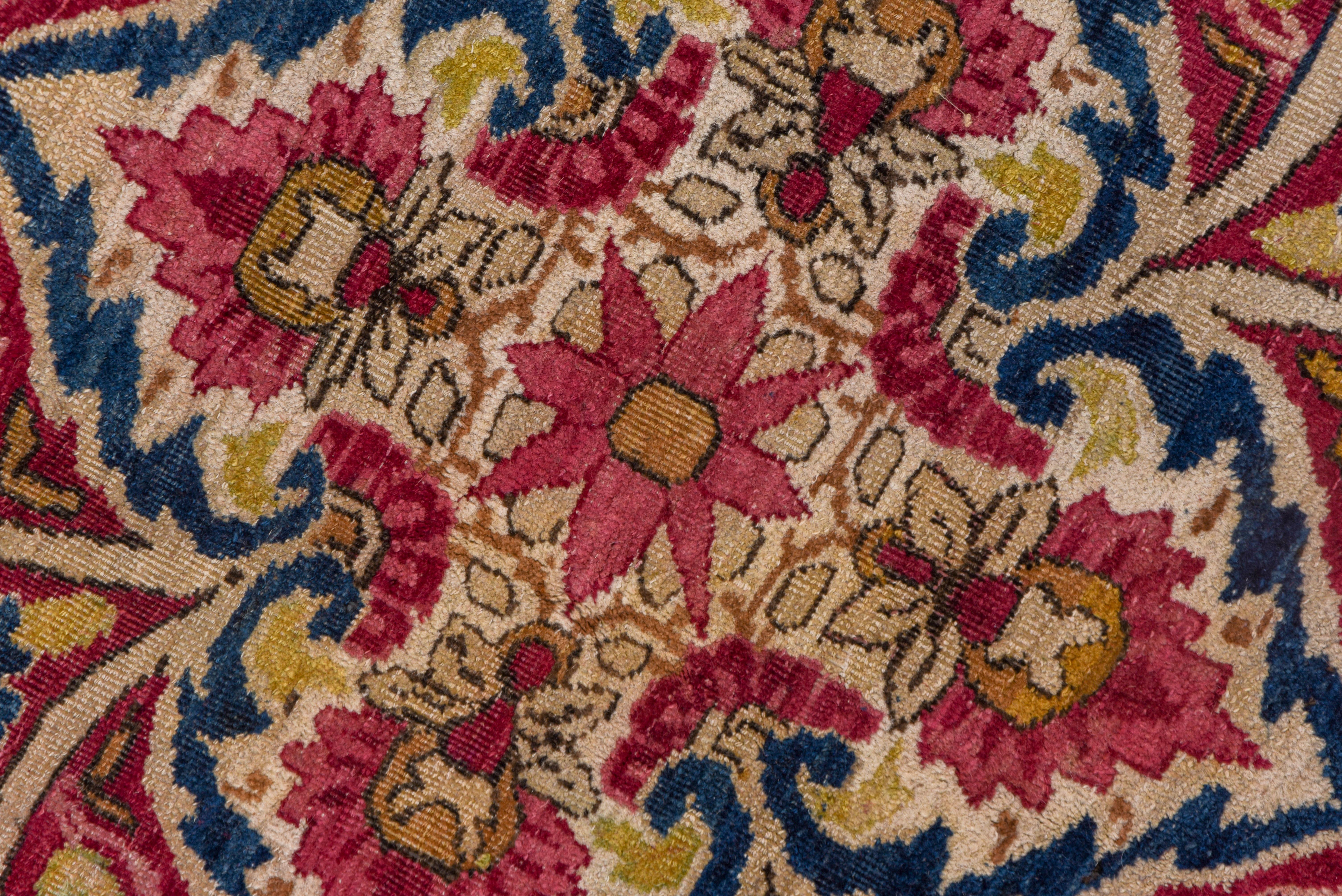 20th Century Amazing Antique Persian Lavar Kerman Carpet, Mansion Carpet, circa 1900s For Sale