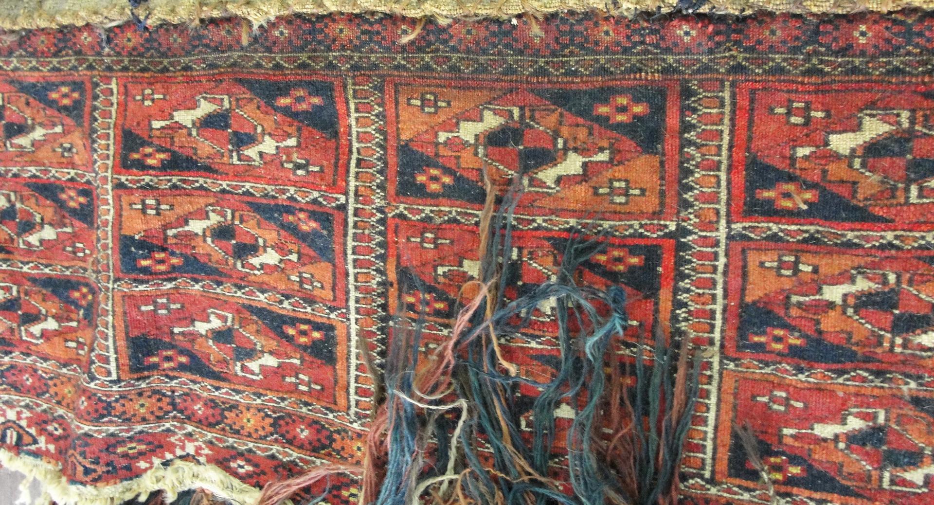 Tribal  Antique Turkoman Torba Bag Face, Free Shipping en vente