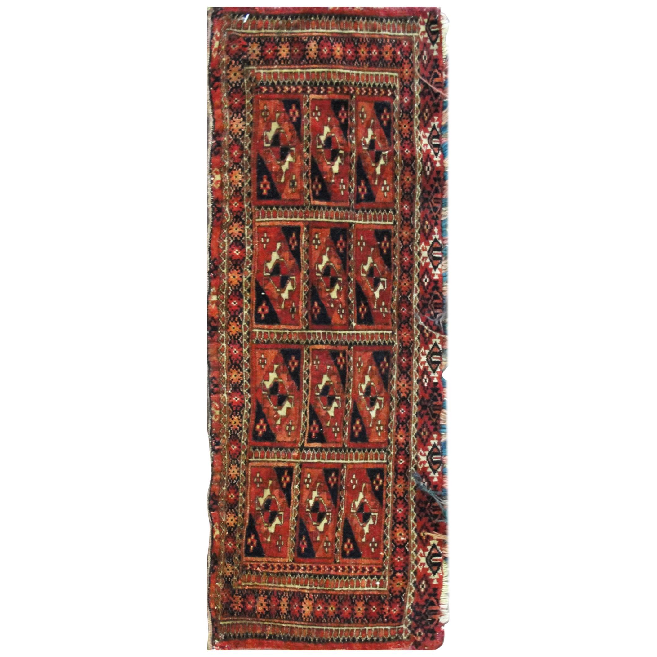  Antique Turkoman Torba Bag Face, Free Shipping en vente