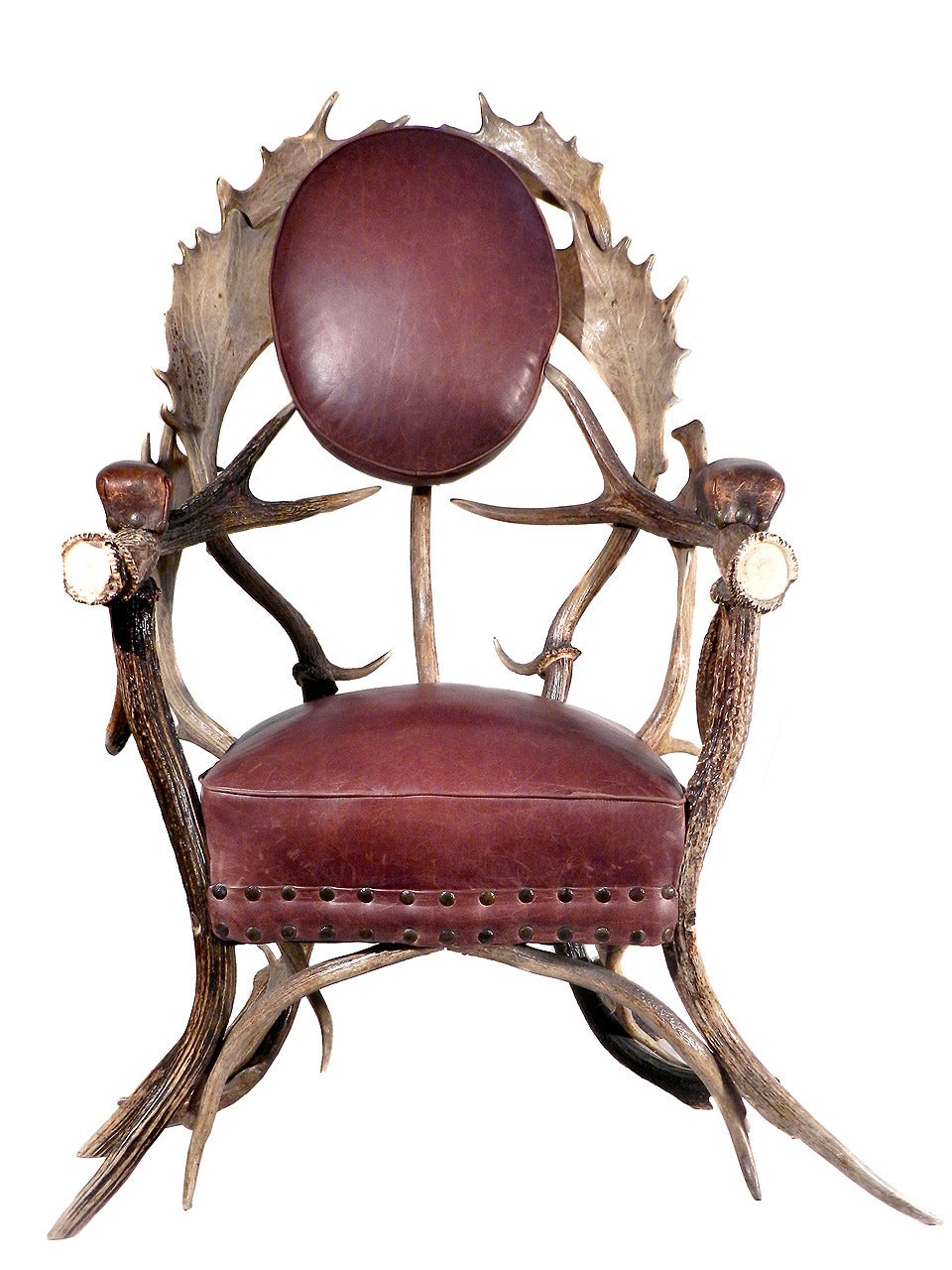 American Amazing Antler Armchair For Sale