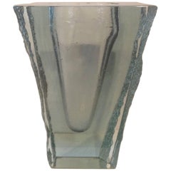 Amazing Architectural Glass Studio Vase by John Lewis