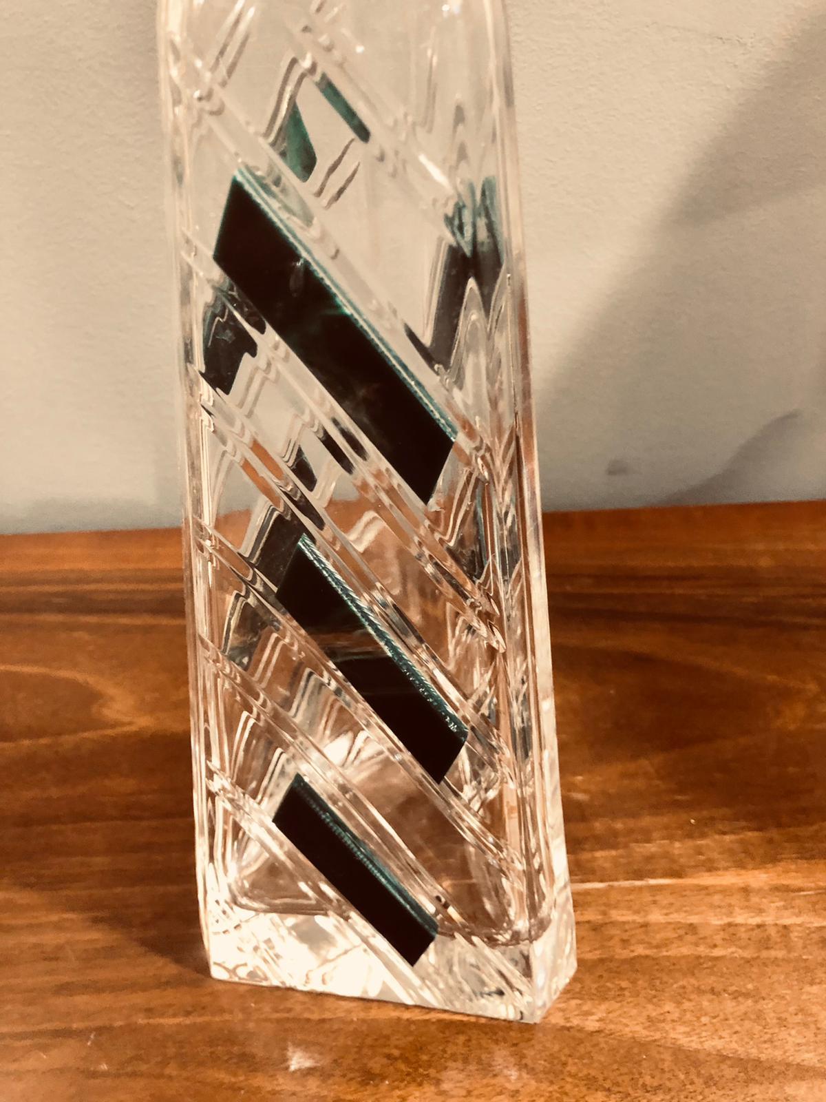 Mid-20th Century Amazing Art Deco Original, Liqueur Crystal Bottle, Italy 1940 For Sale