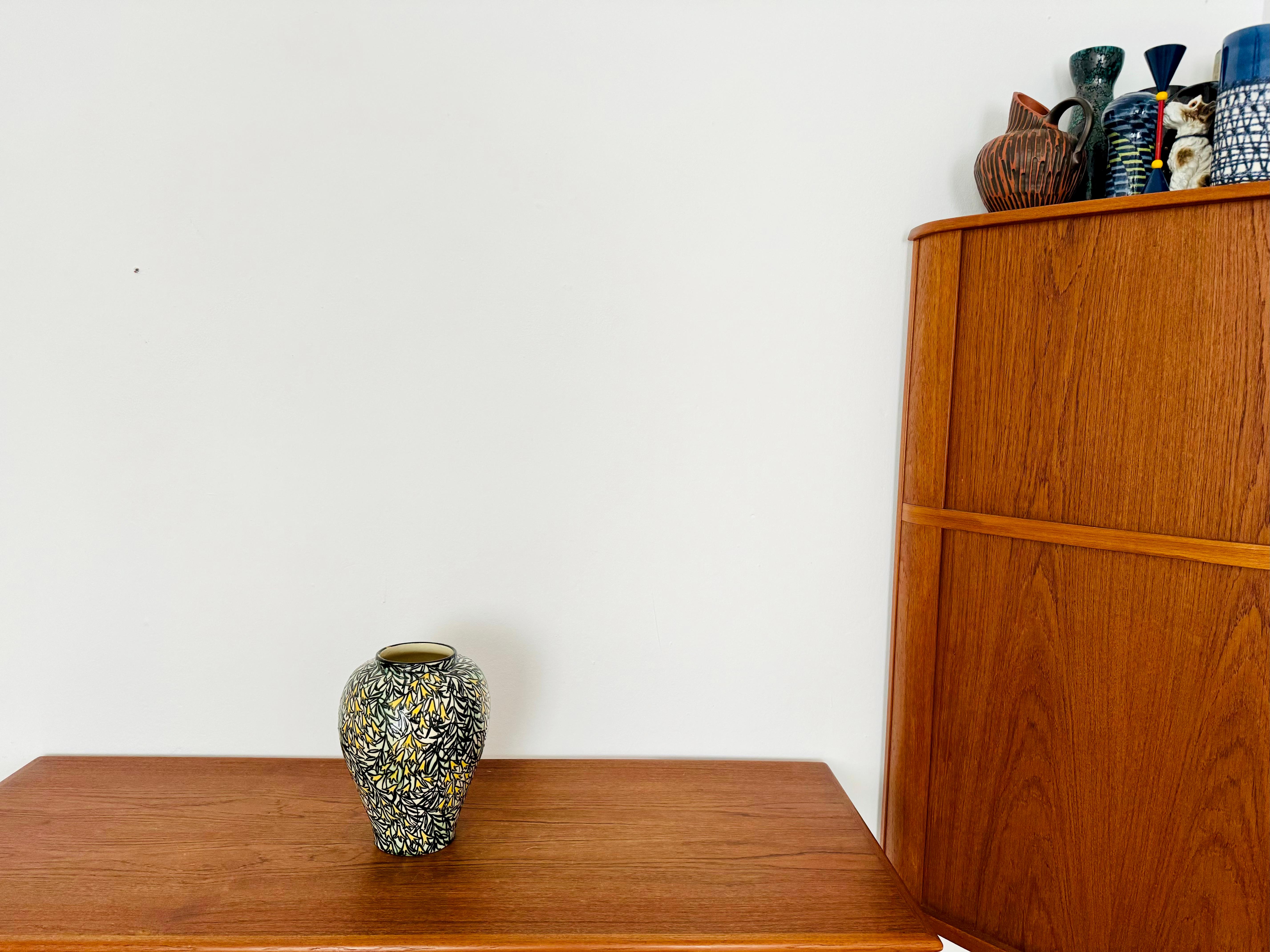 Incroyable vase en céramique Art déco du professeur Max Laeuger en vente 1
