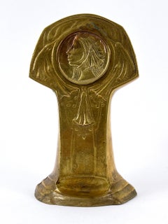 Amazing Art Nouveau Design Massiv Messing Tisch oder Kamin Uhr Deutschland