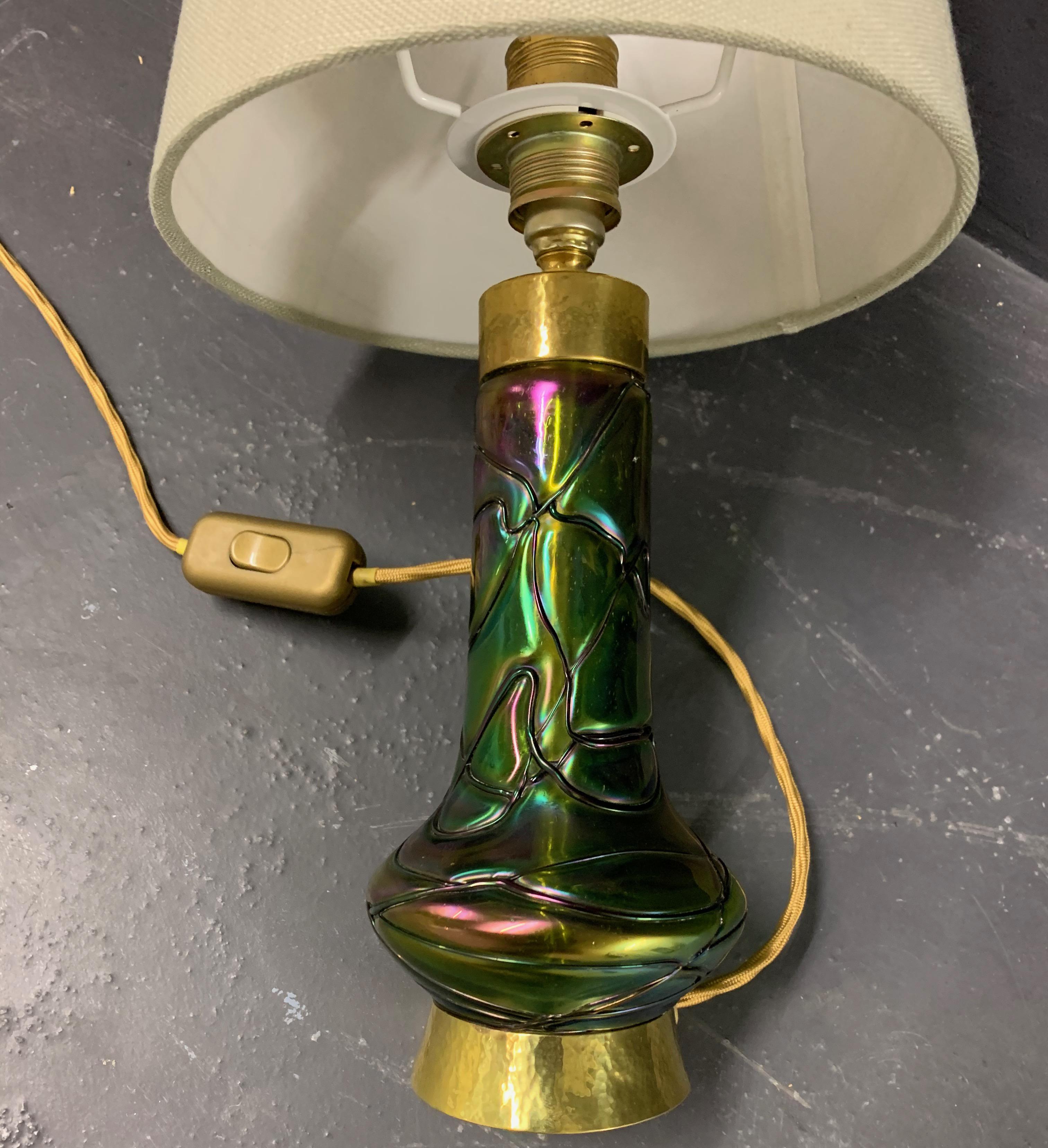 Austrian Amazing Art Nouveau Table Lamp For Sale