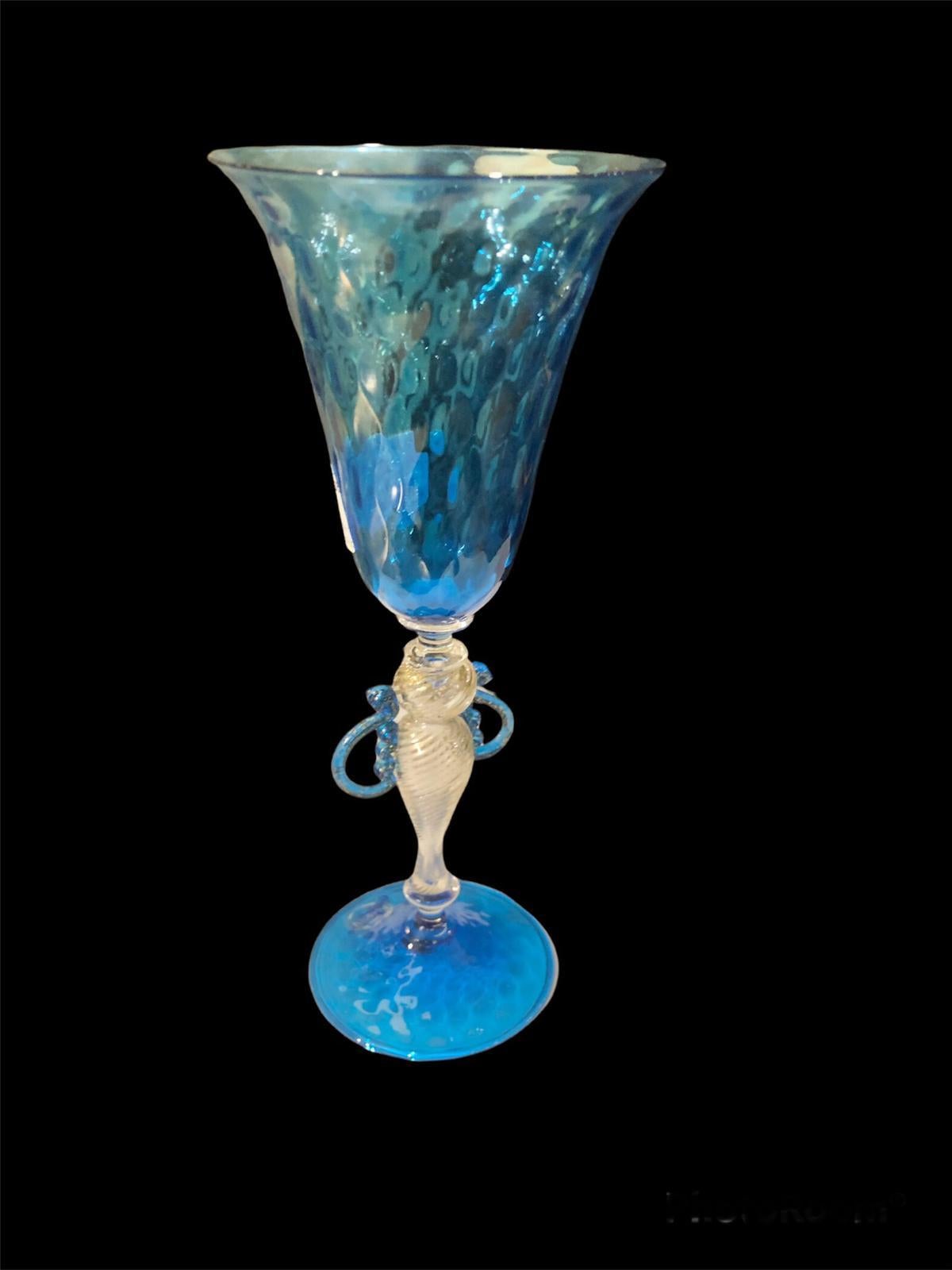 Amazing, Artistic Murano Art Glass Large Goblet by Carlo Nason, Italy 1970 For Sale 3