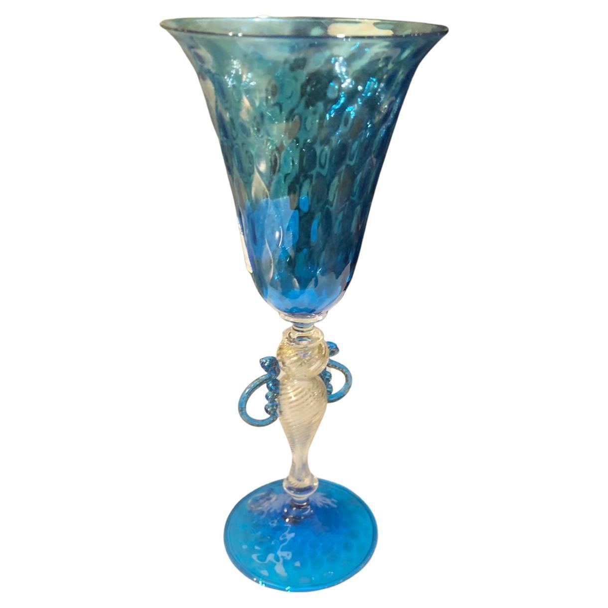Amazing, Artistic Murano Art Glass Large Goblet by Carlo Nason, Italy 1970