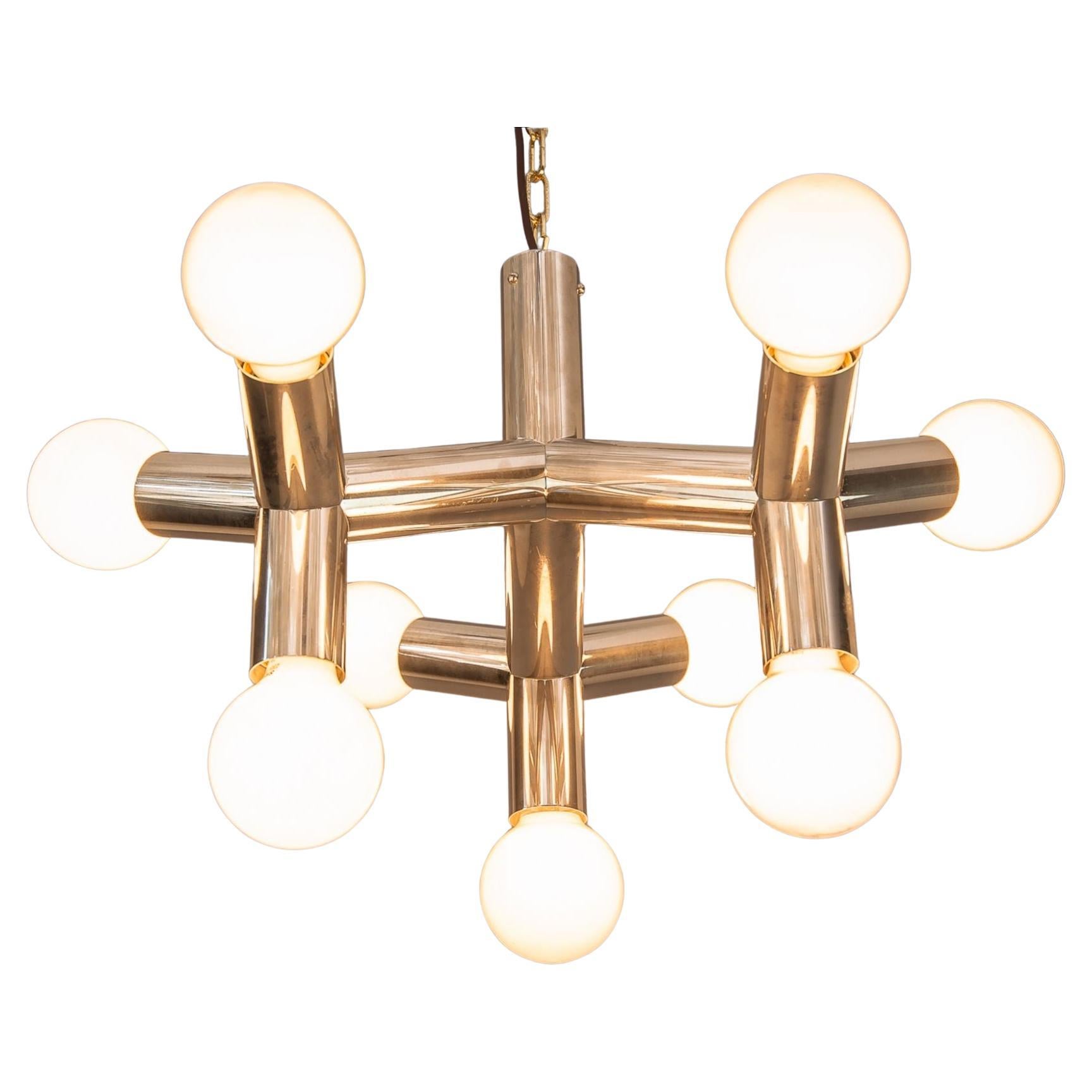 Amazing Atomic Ceiling Lamp by J.T. Kalmar, 1970s For Sale
