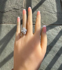 Amazing Ballerina Diamond & Platinum Ring Marquise Center Stone 2.25 Apprx CTW