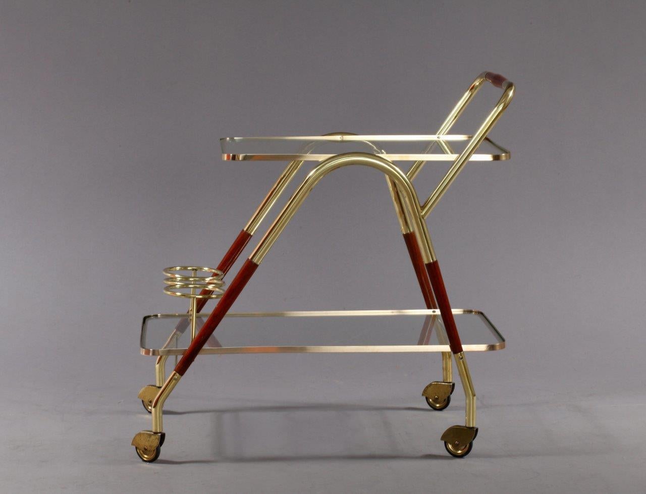 Italian Amazing Bar Cart Designed Cesare Lacca, Italy, 1950