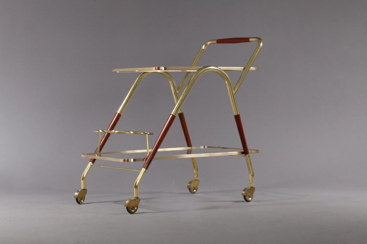 Amazing Bar Cart Designed Cesare Lacca, Italy, 1950 In Good Condition In Vienna, Vienna