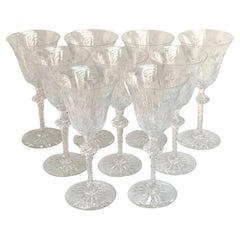 Amazing Barthmann Wine Glasses, Set of 9  Lead Crystal Wine Goblets, Germany