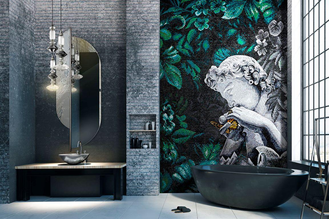 Amazing Bathrooms Glass Décor for Walls and Floors Customizable For Sale 3