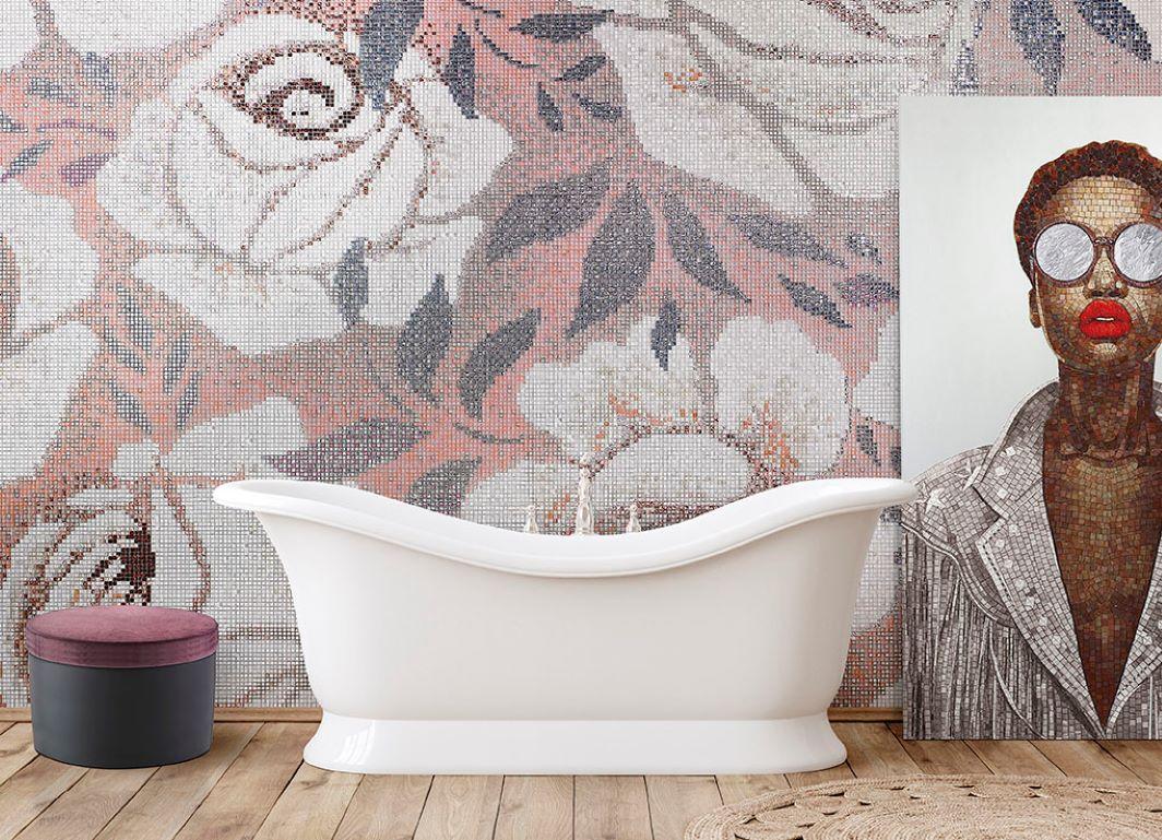 Amazing Bathrooms Glass Décor for Walls and Floors Customizable For Sale 4