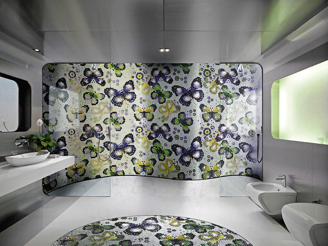 Amazing Bathrooms Glass Décor for Walls and Floors Customizable For Sale 10