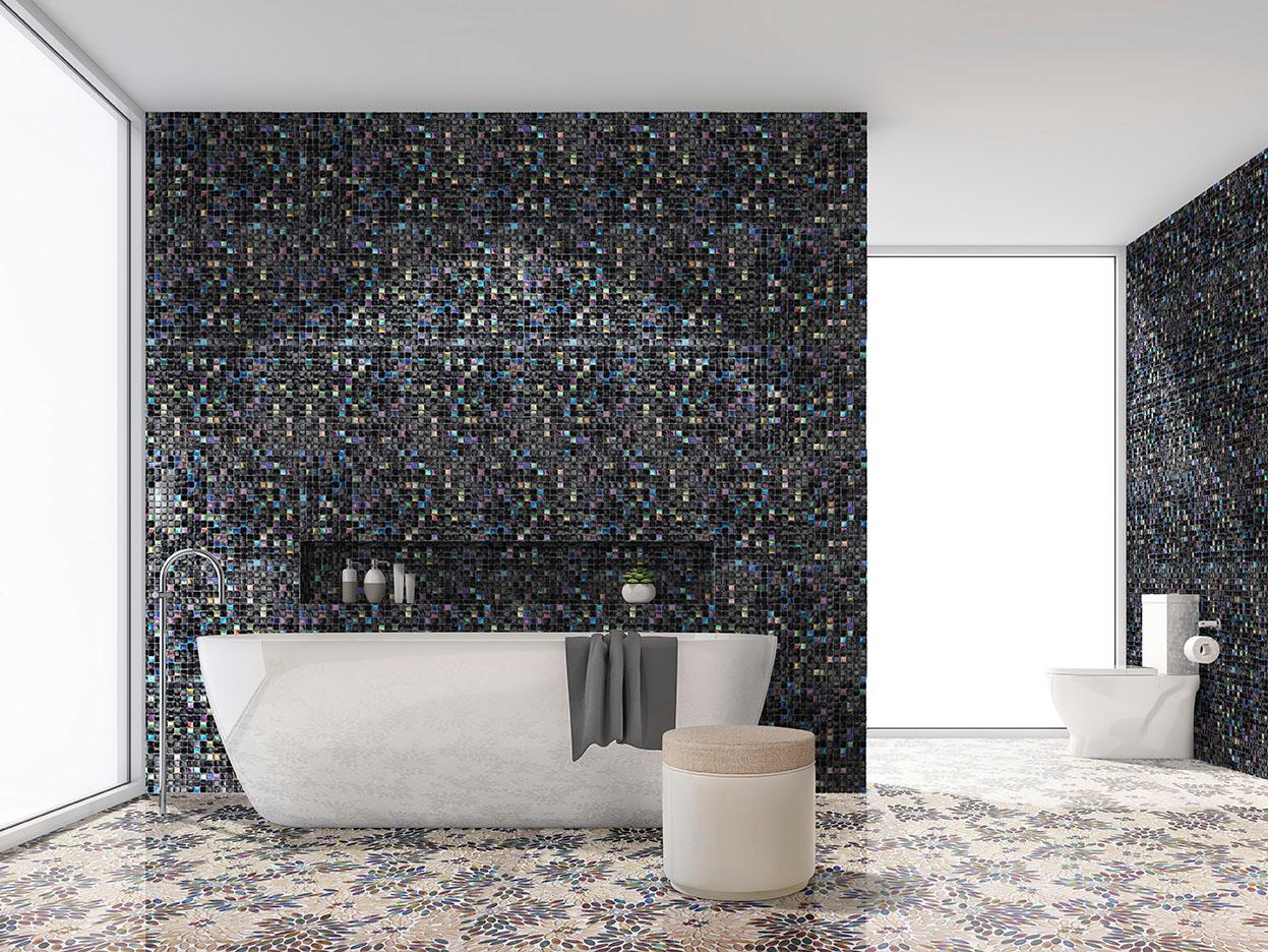 More than a decorative choice, glass mosaic in the bathroom transforms walls and floors into expressive design statements. With its reflective depth, vivid color possibilities, and artisanal precision, it elevates even the most intimate spaces into