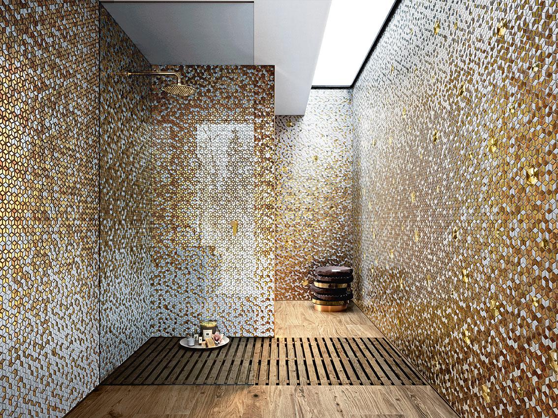 Amazing Bathrooms Glass Décor for Walls and Floors Customizable For Sale 13