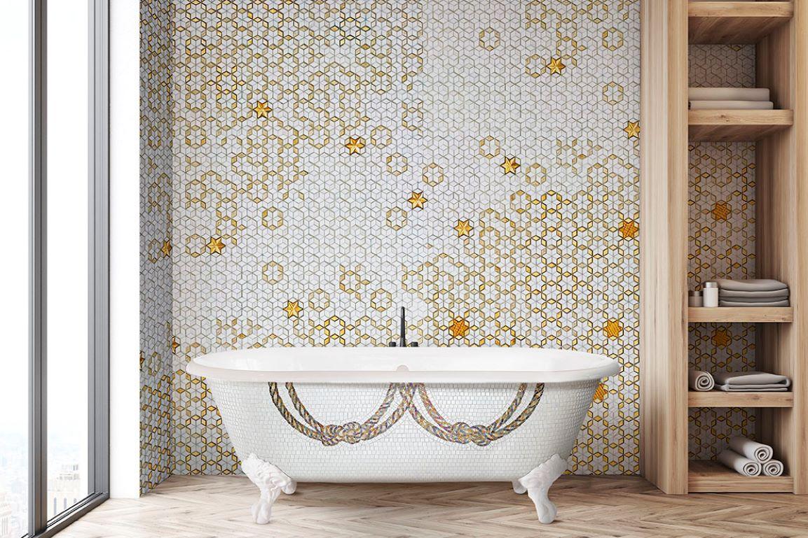 Amazing Bathrooms Glass Décor for Walls and Floors Customizable In New Condition For Sale In London, GB