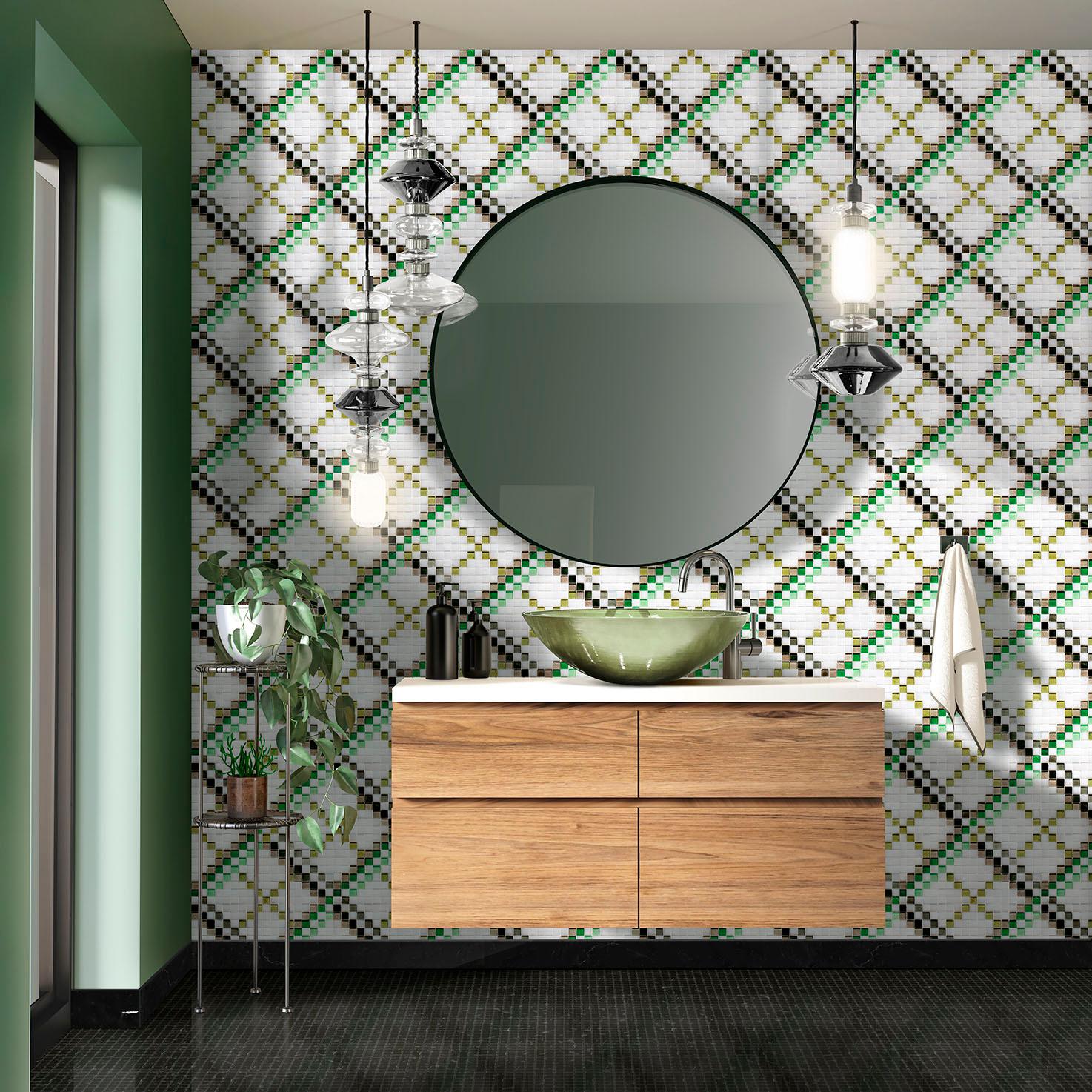 Amazing Bathrooms Glass Décor for Walls and Floors Customizable For Sale 1