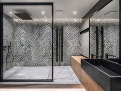 Amazing Bathrooms Glass Décor for Walls and Floors Customizable