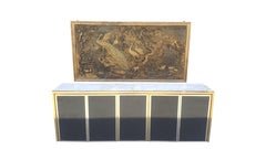 Amazing Big 3D Decorative Wall Decoration Mid-Century Modern Gold Art