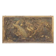 Retro Amazing Big 3D Decorative Wall Decoration Mid-Century Modern Gold Art
